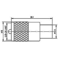 UHF connector Plug, straight 50 ...