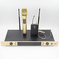 UHF Karaoke Wireless Microphone System With BodyPack Handheld Transmitter Headset Microphone