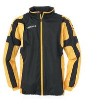 uhlsport cup rainjacket black yellow