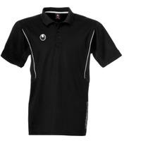 uhlsport training polo shirt black