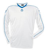 uhlsport stream ii ls shirt white blue