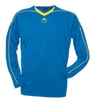 uhlsport stream ii ls shirt blue yellow