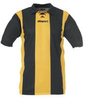 uhlsport retro stripes ss shirt yellow black