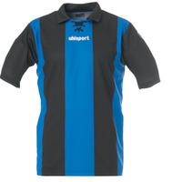 uhlsport retro stripes ss shirt black blue