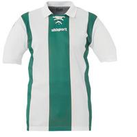 uhlsport retro stripes ss shirt green white