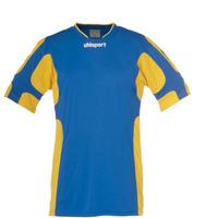 uhlsport cup ss shirt blue yellow