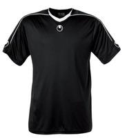 uhlsport stream ii ss shirt black white