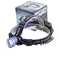U\'King ZQ-X837BL CREE XML T6 Zoomable 180 Rotate 3Modes Headlamp Bike Light with Rear Safety LED