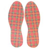 Uk12 Red Tartan Shoe-string Unisex Insoles