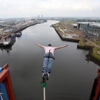 UK\'s Only Bridge Bungee Jump | Middlesbrough Transporter Bridge