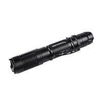 UKing ZQ-A13 Adjustable Focus / Retractable Green Laser Pointer Flashlight Single (5mw, 532nm, Black)