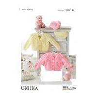 UKHKA Baby Cardigans & Hat Knitting Pattern No 137 DK