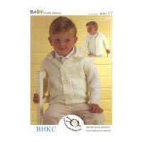 UKHKA Baby Cardigan Knitting Pattern No 17