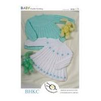 UKHKA Baby Dress Knitting Pattern No 21