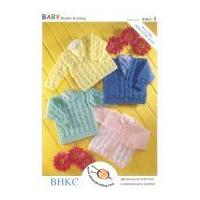 UKHKA Baby Sweater & Cardigan Knitting Pattern No 8