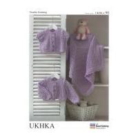 UKHKA Baby Cardigans & Blanket Knitting Pattern No 98 DK
