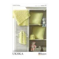 UKHKA Pram & Nursery Set Knitting Pattern No 97 DK