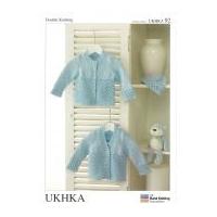 UKHKA Baby Cardigans & Hat Knitting Pattern No 92 DK