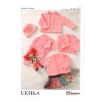 ukhka baby boleros cardigans hat knitting pattern no 82 dk