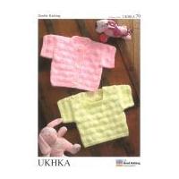 UKHKA Baby Sweater & Cardigan Knitting Pattern No 79 DK