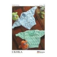 ukhka baby sweater cardigan knitting pattern no 78 dk