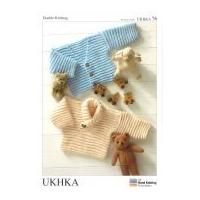 UKHKA Baby Sweater & Cardigan Knitting Pattern No 76 DK