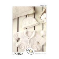 UKHKA Baby Cardigan & Hat Knitting Pattern No 69 DK