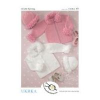 UKHKA Baby Cardigans, Hat & Bonnet Knitting Pattern No 60 DK