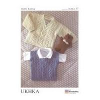 ukhka baby sweater tank top knitting pattern no 57 dk