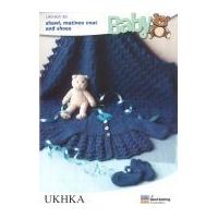 UKHKA Baby Shawl, Matinee Coat & Shoes Knitting Pattern No 48 DK