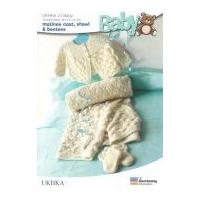 ukhka baby matinee coat shawl booties knitting pattern no 41 dk