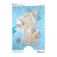 ukhka baby sweater jacket knitting pattern no 15 dk