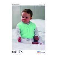 UKHKA Baby Sweater Vest Knitting Pattern No 122 DK