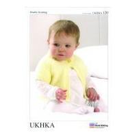 UKHKA Baby Cardigan Knitting Pattern No 120 DK