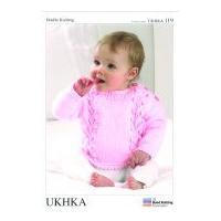 UKHKA Baby Sweater Knitting Pattern No 119 DK