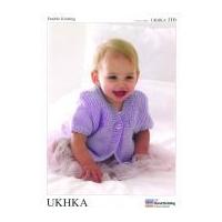 UKHKA Baby Cardigan Knitting Pattern No 116 DK