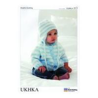 UKHKA Baby Jacket & Hat Knitting Pattern No 99 DK