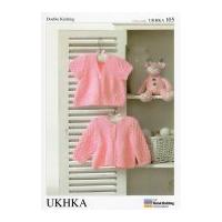 UKHKA Baby Cardigans Knitting Pattern No 105 DK