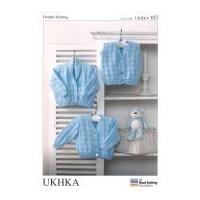 ukhka baby cardigans waistcoat knitting pattern no 102 dk