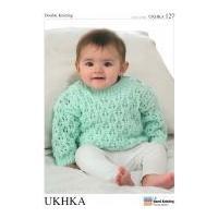 ukhka baby cardigans sweater knitting pattern no 127 dk
