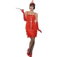 uk 24 26 red ladies flapper costume