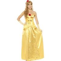 Uk 12-14 Women\'s Golden Princess Costume