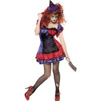 uk 8 10 ladies scary clown costume