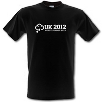 UK 2012 Worst Summer Ever male t-shirt.