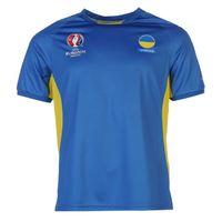 ukraine uefa euro 2016 poly training tee blue