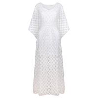 Ukulele Lilah White Kaftan Maxi Dress