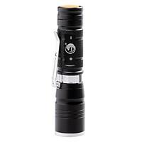UKing Mini Size 600LM 1Mode Zoomable Flashlight Torch with Clip