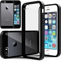 ultra transparent back cover case for iphone 55s assorted colors