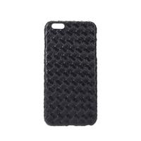 Ultrathin Lightweight Plastic Fashion Shell Case Protective Back Cover for iPhone 6 Plus Quilt Rhombus Black