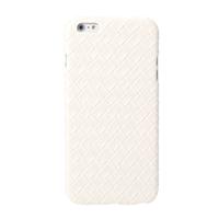 Ultrathin Lightweight Plastic Fashion Shell Case Protective Back Cover for iPhone 6 Plus Quilt Rhombus White